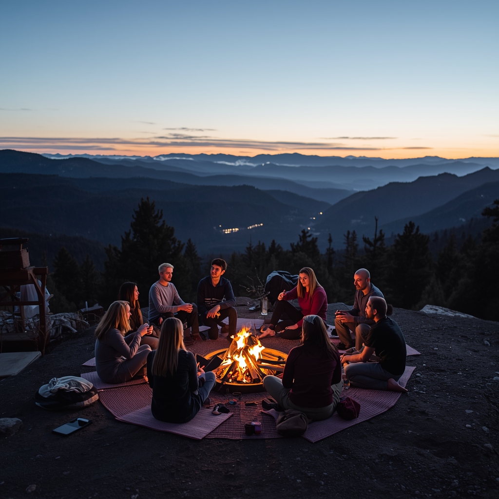 Group session practicing balance and movement flow